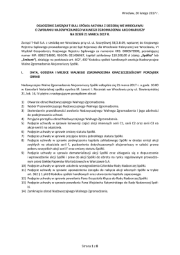Strona 1 z 8 Wrocław, 20 lutego 2017 r