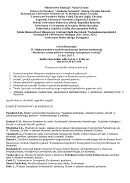 Ministerstwo Edukacji i Nauki Ukrainy Uniwersytet Narodowy Służby