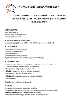 Zgierz - Łódzki Związek Zapaśniczy