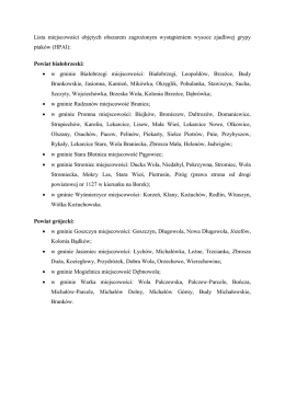 Załącznik: gminy w obszarze zagrożonym