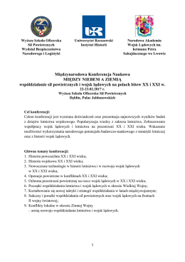 Międzynarodowa Konferencja Naukowa MIĘDZY NIEBEM A