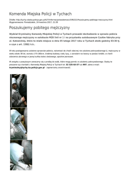 Generuj PDF - Komenda Miejska Policji w Tychach