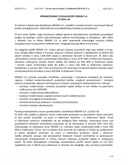 sprawozdanie zarządu (sprawozdanie z działalności