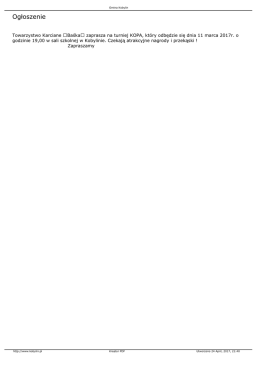 Ogłoszenie - Gmina Kobylin