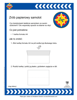 Zrób papierowy samolot