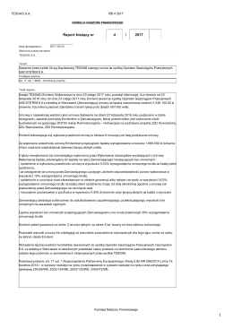 04/2017 Zawarcie przez sp&oacute;łki Grupy Kapitałowej