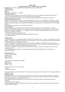 Pobierz Regulamin Wystawy