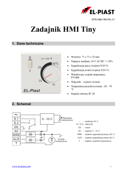 Dokumentacja zadajnika HMI Tiny - EL