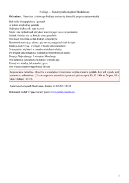 Biskup &mdash; KatarzynaKonopkaChludzinska