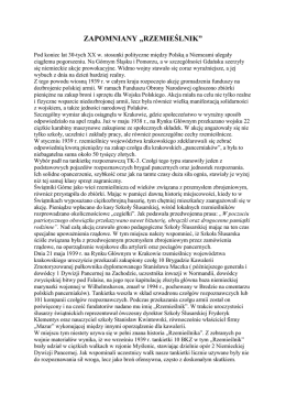 ZAPOMNIANY &bdquo;RZEMIEŚLNIK&rdquo;