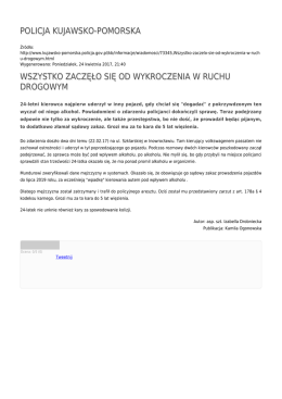 policja kujawsko-pomorska wszystko zaczęło się od wykroczenia w