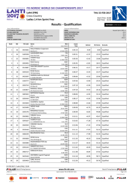 Results - Qualification