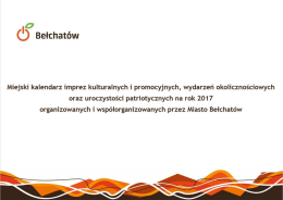 Najważniejsze imprezy kulturalne - 2017