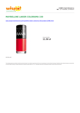 MAYBELLINE LAKIER COLORAMA 150 11.50 zł