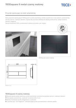 TECEsquare II metal czarny matowy