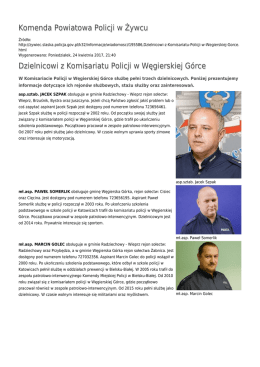 Generuj PDF - Komenda Powiatowa Policji w Żywcu