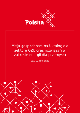 Misja gospodarcza na Ukrainę dla sektora OZE oraz rozwiązań w