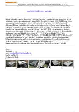 szambo zbiorniki betonowe tanio atest