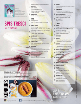 spis treś&oelig;ci - e