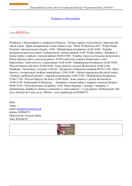 Wielkanoc w Bieszczadach