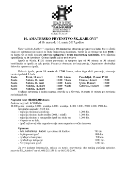 10. AMATERSKO PRVENSTVO &Scaron;K,,KABLOVI``