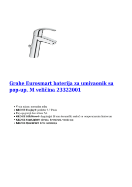 Grohe Eurosmart baterija za umivaonik sa pop-up, M veličina