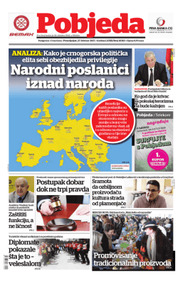 Pobjeda Ponedjeljak, 27. februar 2017.