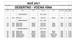Voćna - dezertna vina