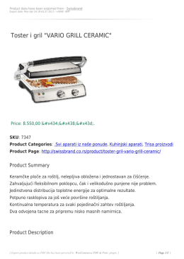 Toster i gril "VARIO GRILL CERAMIC"