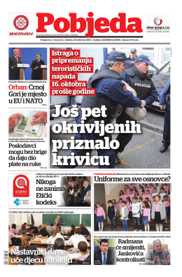 Pobjeda Subota, 25. februar 2017.