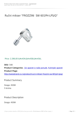 Ručni mikser "FROZZINI SW 601PH-LPS/Q"