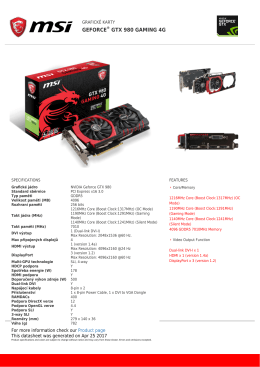 GeForce GTX 980 GAMING 4G