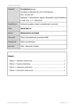 vybavovanie sťažnost&iacute; klientov