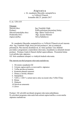 Z &aacute; pisnica - Veľk&eacute; &Uacute;ľany