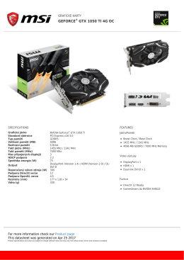GeForce GTX 1050 Ti 4G OC