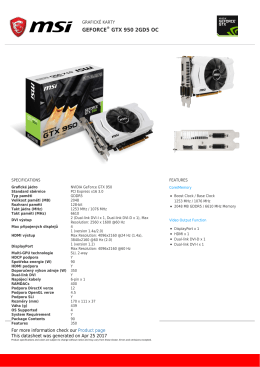 GeForce GTX 950 2GD5 OC