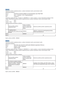Dobroćinné zdrużenie HEMAT pri Hematologickom odd. FNsP