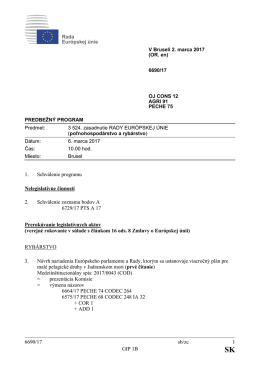 6690/17 sb/zc 1 GIP 1B 1. Schválenie programu Nelegislatívne