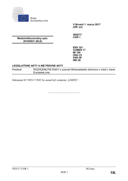 5925/17 COR 1 NG/mse DGE 1 Dokument ST 5925/17 INIT by