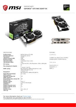 GeForce GTX 960 2GD5T OC