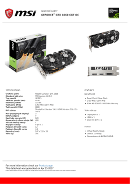 GeForce GTX 1060 6GT OC