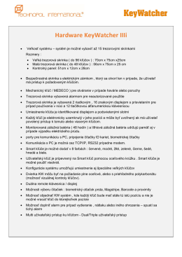 Popis syst&eacute;mu KeyWatcher