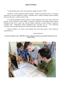 S&uacute;ťaž YTONG.