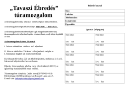 „Tavaszi Ébredés” túramozgalom