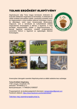 tolnai erdőkért alapítvány