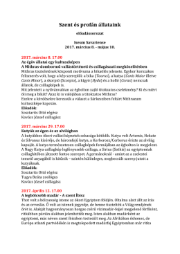 Szent és profán állataink
