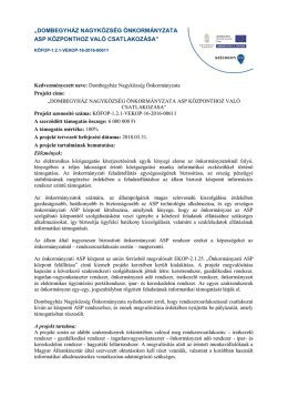 dombegyh&aacute;z nagyk&ouml;zs&eacute;g &ouml;nkorm&aacute;nyzata asp k&ouml;zponthoz val&oacute;