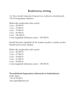 Konferencia, tréning