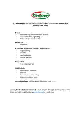Villanyszerelő munkakör