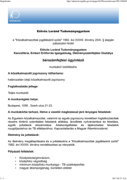 Bérszámfejtési ügyintéző